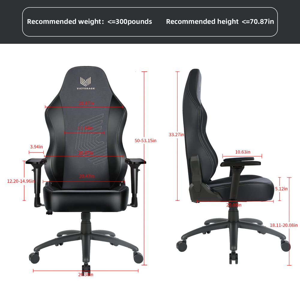 
            
                Load image into Gallery viewer, VICTORAGE Echo VE Series Microfiber Fabric Softer Office Chair Home Seat 4D armrests
            
        
