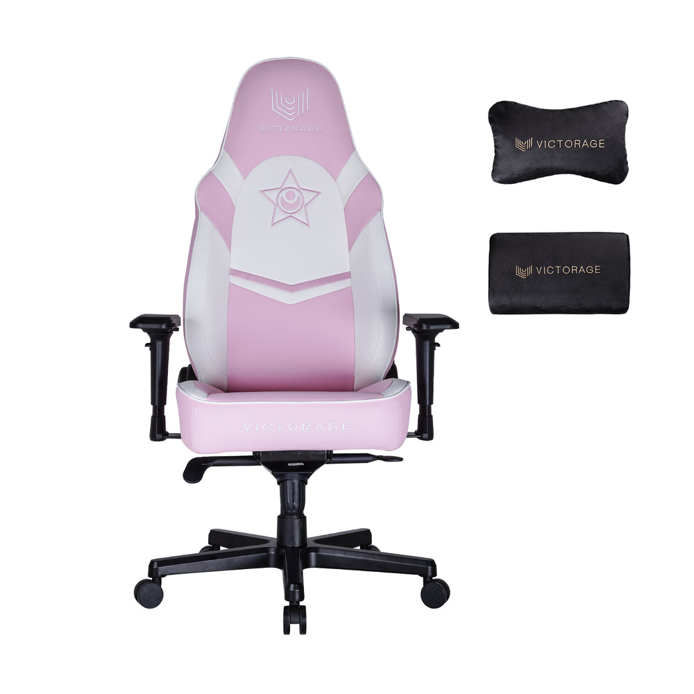 VICTORAGE PU Leather Computer Gaming Chair Home Seat(Pink)