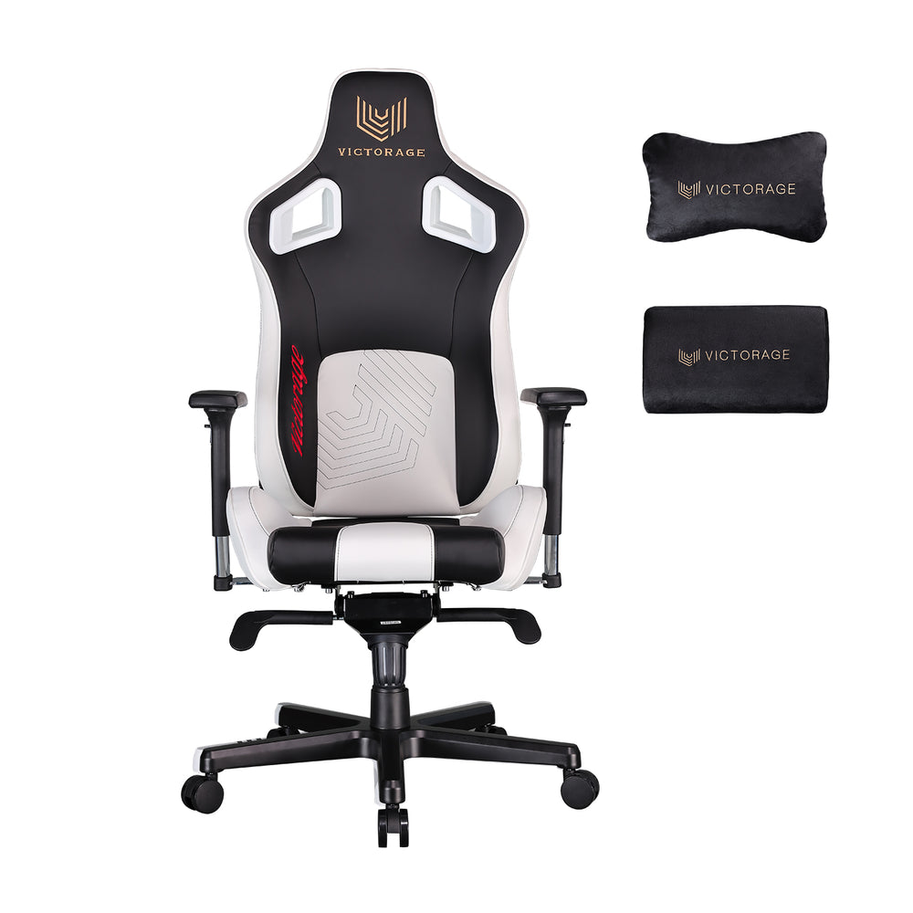 VICTORAGE  Delta VC Series Premium PU Leather Home Chair Gaming Chair(White)