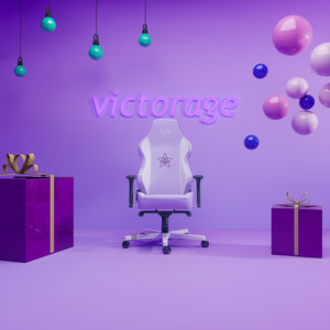 
            
                Load image into Gallery viewer, VICTORAGE Premium PU Leather Computer Gaming Chair Home Chair (Purple)
            
        